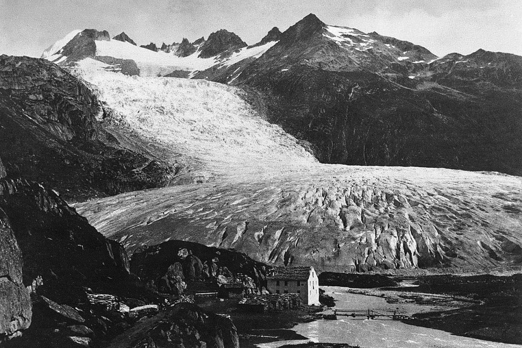 Glacier du Rhône vers 1850 © Collection B. Guffroy